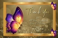 Thank You Card Poster template