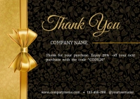Thank You Card Postcard template