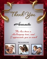 Thank you card Poster/Wallboard template