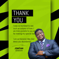 Thank You card Design Message Instagram template