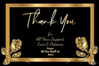 Thank You Card Poster template