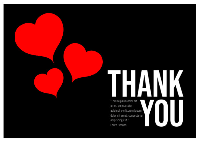 感谢卡模板 Postermywall 感谢卡模板 Postermywall