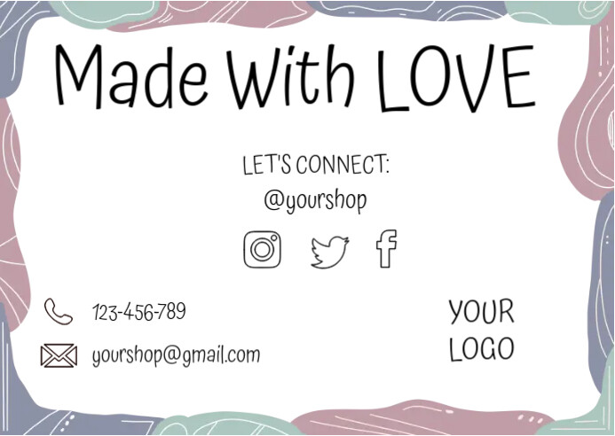 Thank you card Ikhadi leposi template