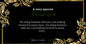 สีดำ Business Thank You Obraz udostępniany na Facebooku Template