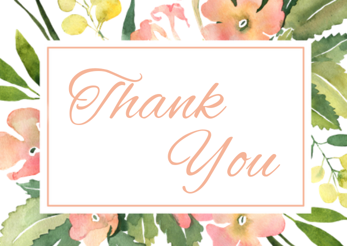 Thank You Card เทมเพลต | PosterMyWall