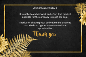 THANK YOU CARD Label template