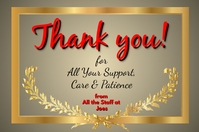 Thank You Card Poster template