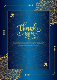Thank You Card A4 template