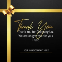 Thank You Card Instagram Post template