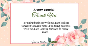 thank you card Изображение, которым поделились на Facebook template
