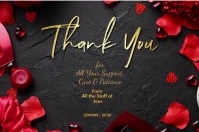 Thank You Card Poster template