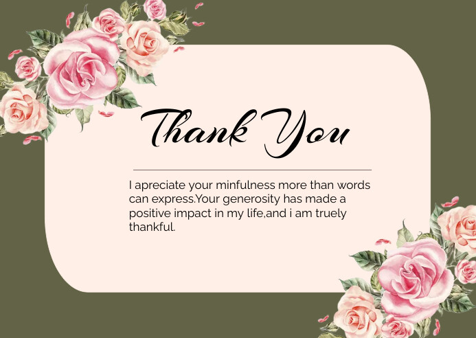 thank you card design template | PosterMyWall