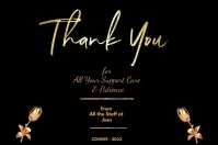 Thank You Card Cartaz template
