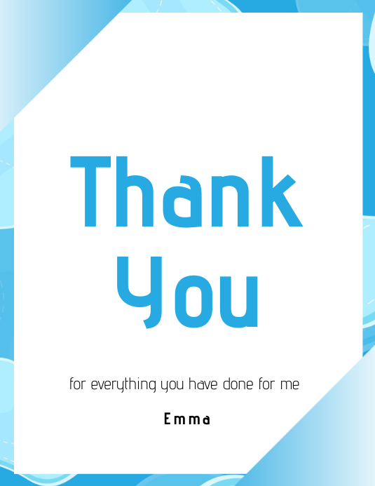 Kartu Ucapan Terima Kasih Templat Postermywall