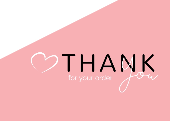 Thank you card Postcard template