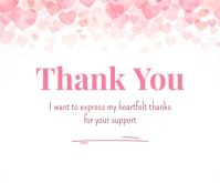 Thank you Card Medium Rectangle template