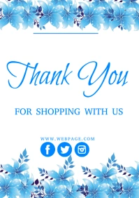 Thank you card A3 template