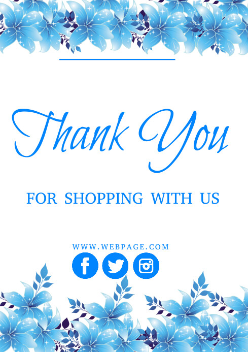 Thank you card A3 template
