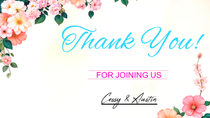 Thank You Card Zoom Backgrounds Template | PosterMyWall