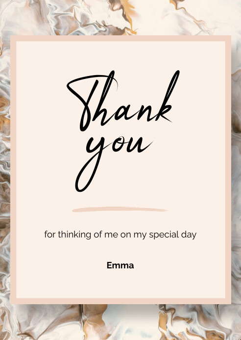 Plantilla de Thank you card flyer | PosterMyWall