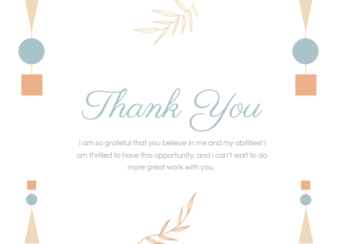Stunning Thank You Card For Boss Design Illustration Stunning Thank You Card For Boss Design Illustration