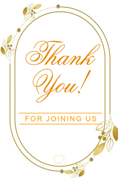 Thank You Card Pinterest Graphic template