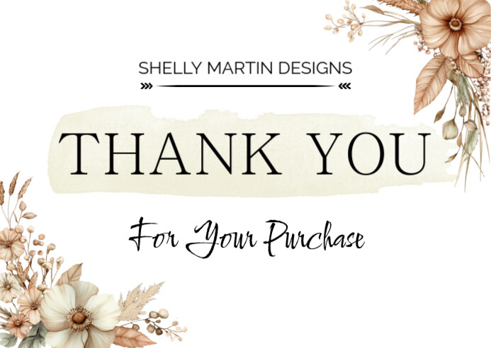 Thank You Card Postcard - Free Template Download Ikhadi leposi