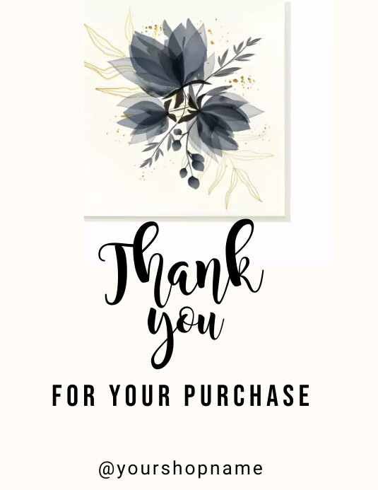 Copy of Thank you card poster | PosterMyWall