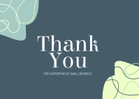 thank you card small business A6 template
