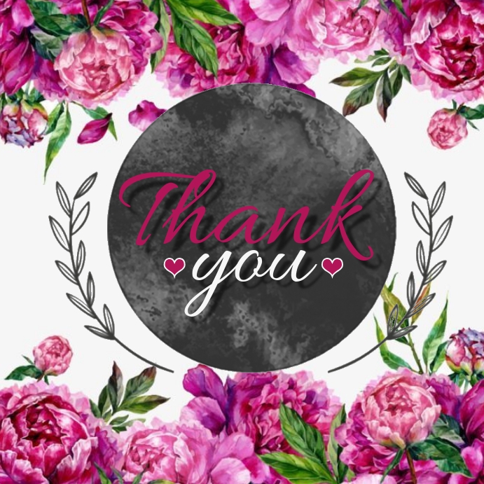 Thank you card Social Media DESIGN Template | PosterMyWall