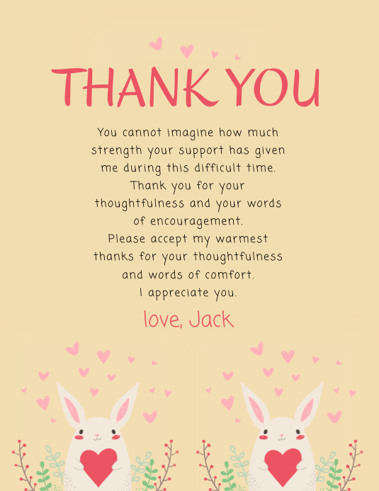 Thank You Card Template Postermywall