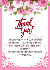 Thank You Card Template A6