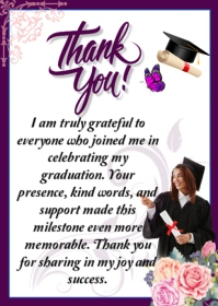 Thank You Card Template A6