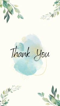 thank you card template Instagram Story