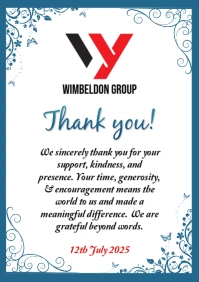 Thank You Card Template A5
