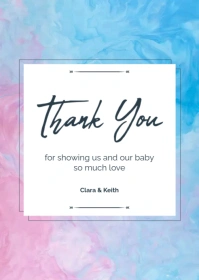 Thank you cards A6 template