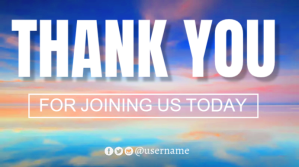 Thank you cards Digitalt display (16:9) template
