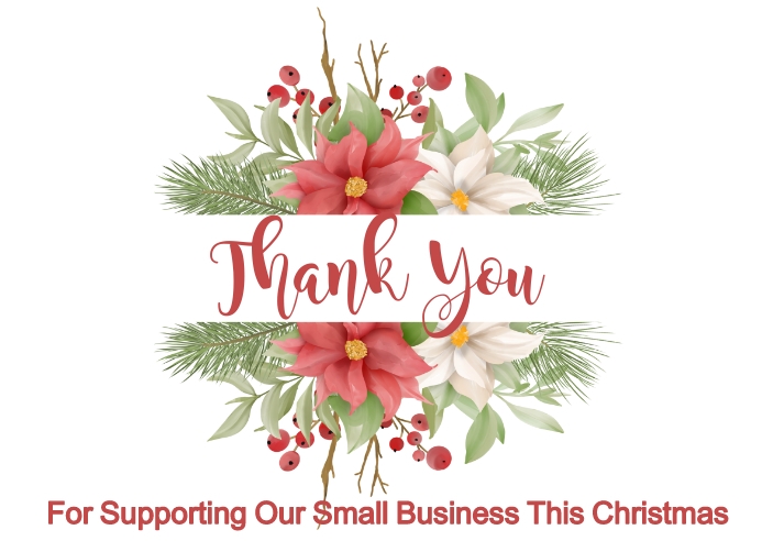 Thank You Christmas Card Template Postcard