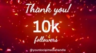 Thank you congratulations congrats animated m Pantalla Digital (16:9) template