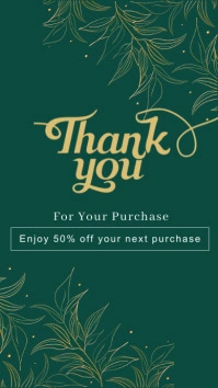 THANK YOU CUSTOMER CARD Instagram Story template