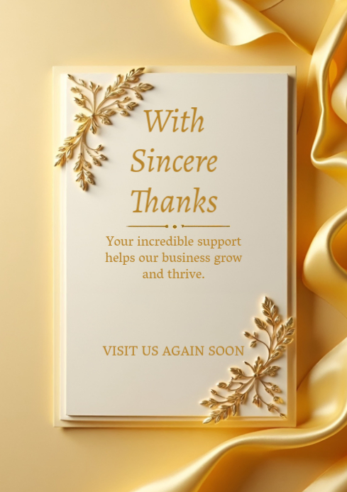 Copy of Thank you | PosterMyWall