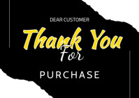 Thank you Postcard template