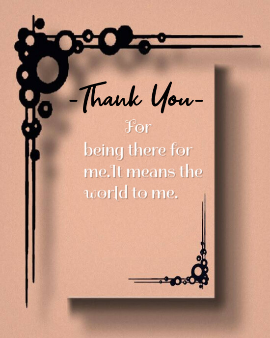 thank you Instagram Portrait template
