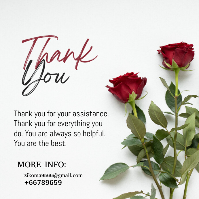 Thanks. Post thank you Template | PosterMyWall