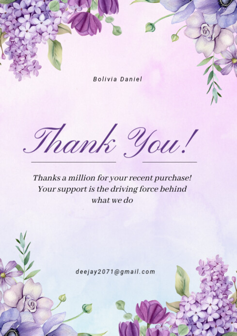 Thank you Template | PosterMyWall
