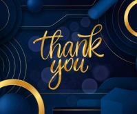 Thank you Medium Rectangle template