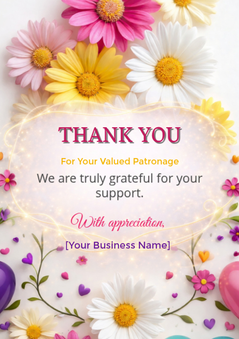 Thank you Template | PosterMyWall