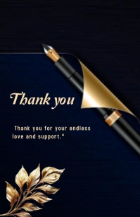 thank you Half Page Wide template