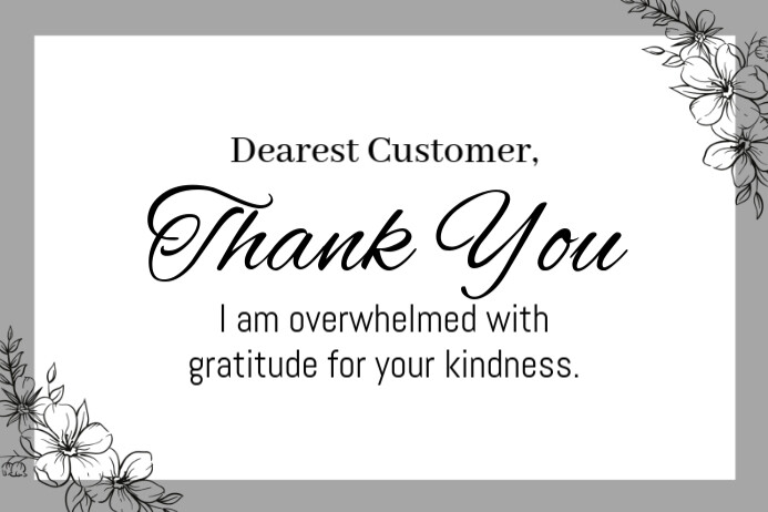 Thank you Label template