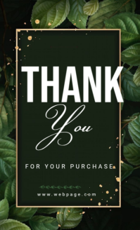 Groen Thank You for Purchase Legal US Template